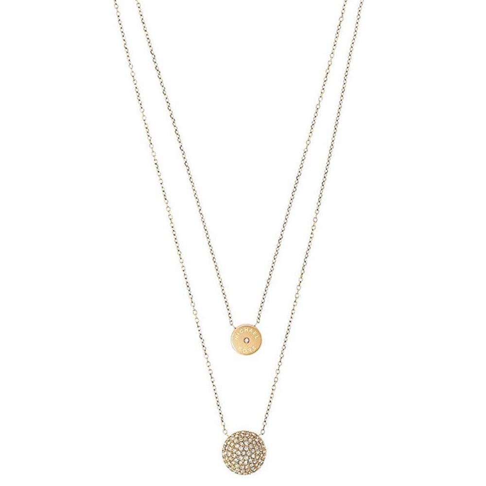 Michael Kors Goldtone Clear Pave Pendant